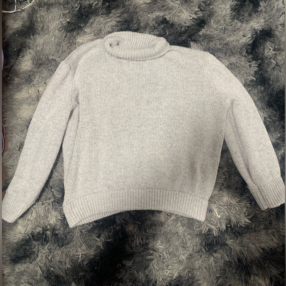 Gray American eagle turtleneck cropped sweater size L